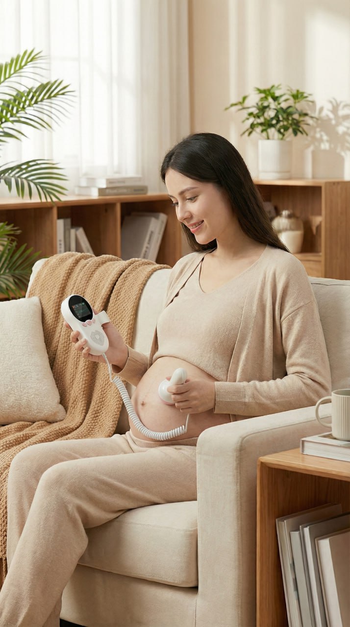 Home Pregnancy Fetal Heart Rate Monitor Device